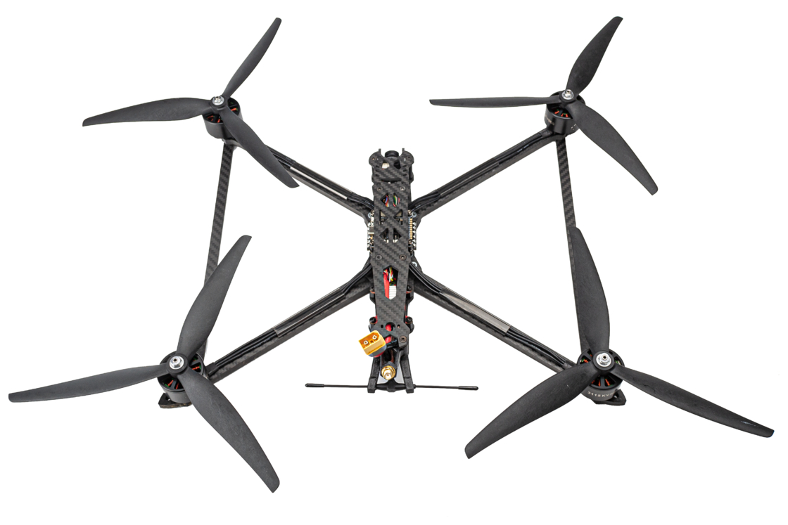 880g FPV 10 इंच SE10 True X फ्रेम ड्रोन यातायात निगरानी और नियंत्रण के लिए