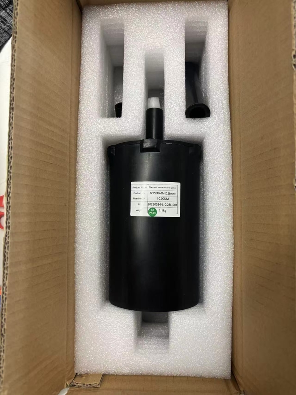 गोपनीय कोटिंग जैकेट सामग्री एफपीवी क्वाडकोप्टर ड्रोन 25 किमी/रोल आंतरिक से बाहरी वायरिंग एफसी कनेक्टर प्रकार उच्च तन्य शक्ति के लिए