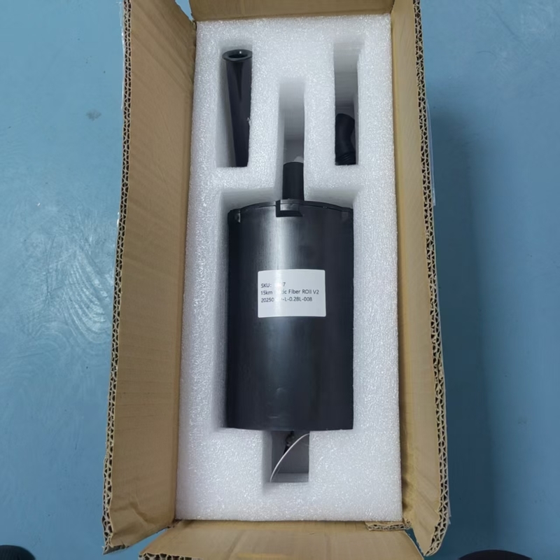 गोपनीय कोटिंग जैकेट सामग्री एफपीवी क्वाडकोप्टर ड्रोन 25 किमी/रोल आंतरिक से बाहरी वायरिंग एफसी कनेक्टर प्रकार उच्च तन्य शक्ति के लिए