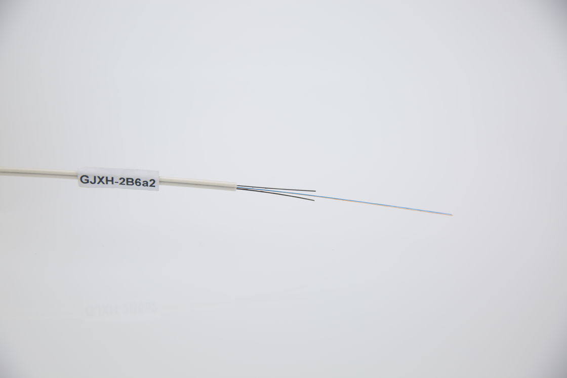 एफटीटीएक्स सिस्टम वायरिंग के लिए एलएसजेडएच बाहरी आवरण और बेंडिंग प्रतिरोधी फाइबर के साथ धातु प्रबलित बटरफ्लाई ऑप्टिकल केबल