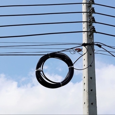 ब्लैक मैसेंजर वायर FTTH ऑप्टिकल केबल, 4-कोर, संचार निर्माण के लिए उपयोग किया जाता है